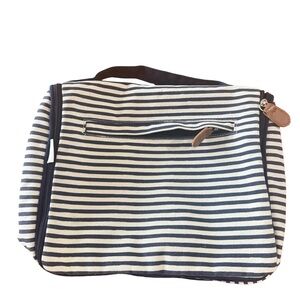 CB Station Hanging Travel Kit Blue and White Striped Canvas